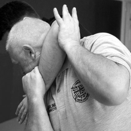 Ethical Care Control and Restraint UK grayscale black and white