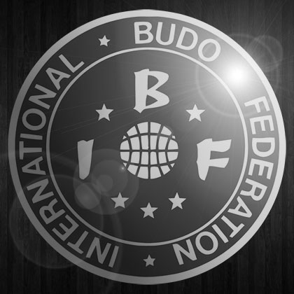 International Budo Federation Great Britain grayscale black and white