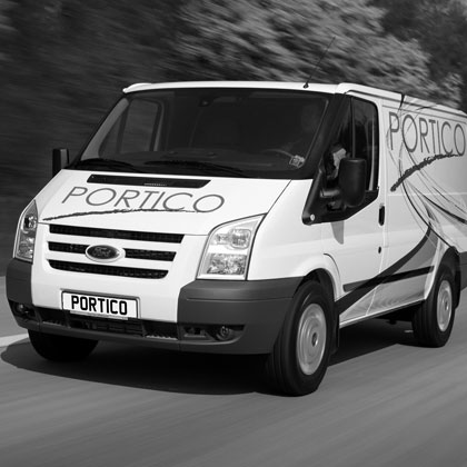 Portico GB grayscale black and white