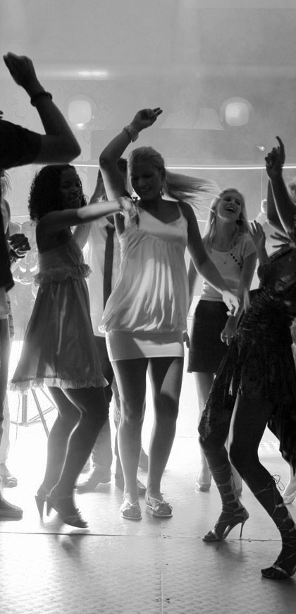 The Event DJs grayscale black and white